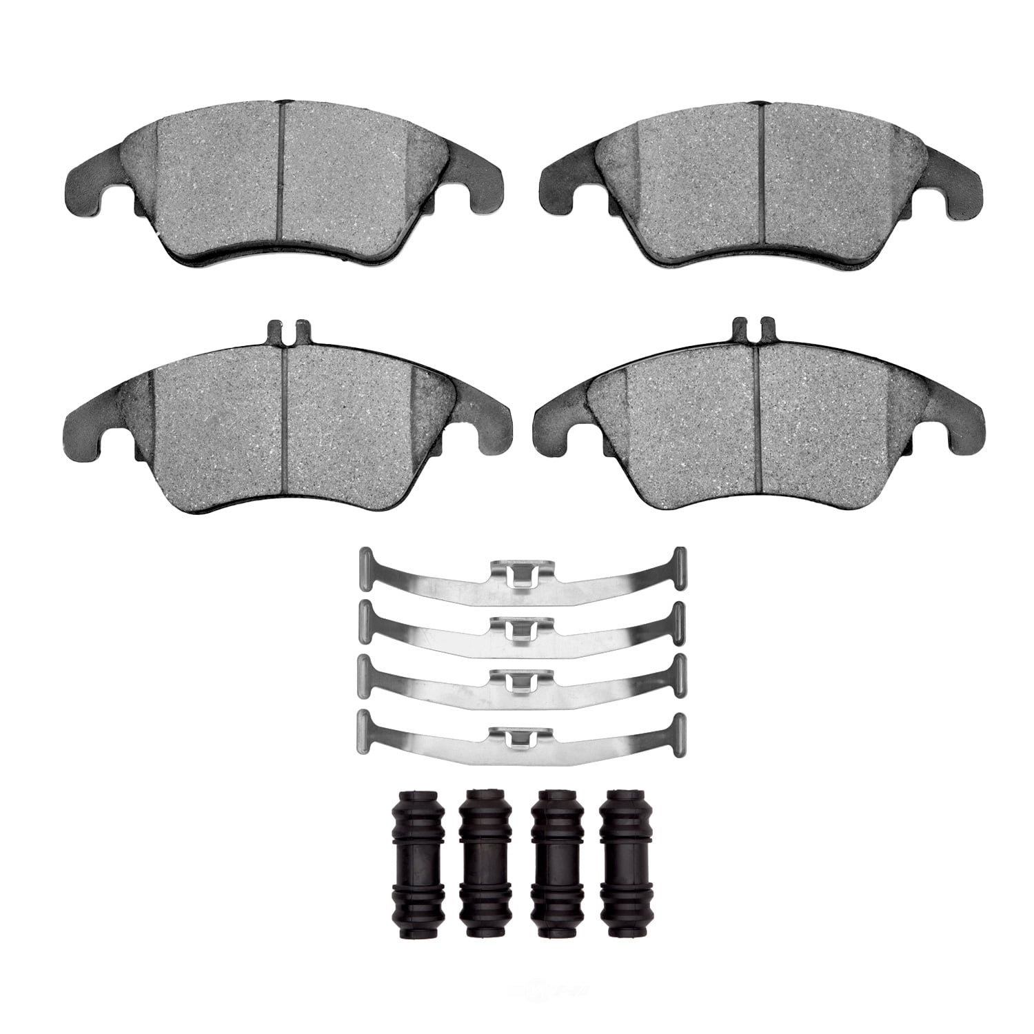 Dynamic Friction Company 1552-1342-01 DFC 5000 Advanced Brake Pads - Low Metallic and Hardware Kit