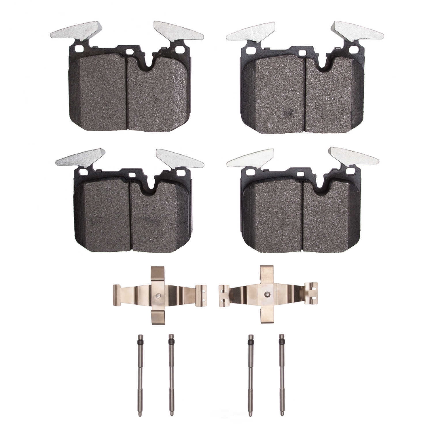 Dynamic Friction Company 1552-1609-01 DFC 5000 Advanced Brake Pads - Low Metallic and Hardware Kit