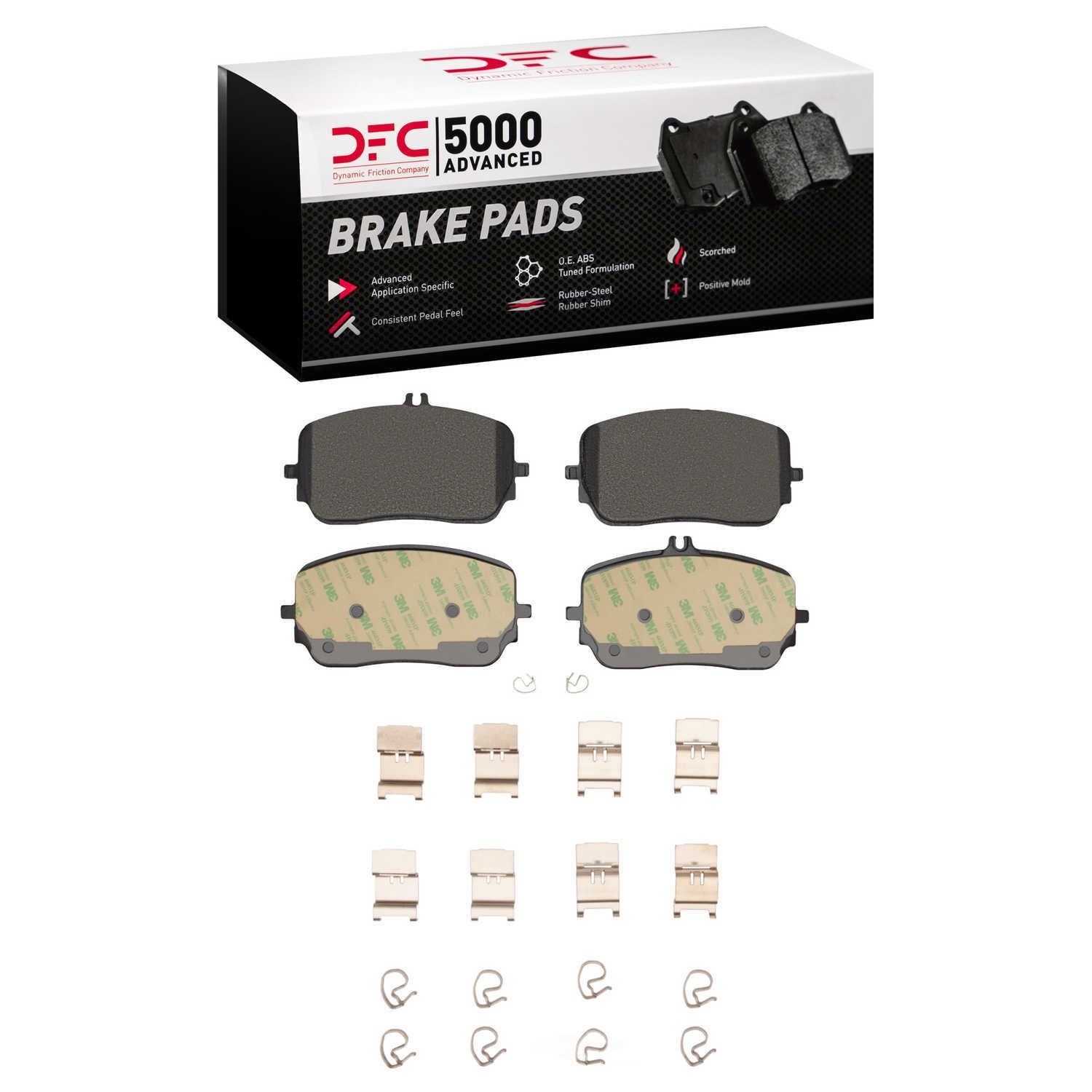 DFC 5000 Euro Ceramic Brake Pads and Hardware Kit - Archived 1552-2237-01 DFC 5000 Advanced Brake
