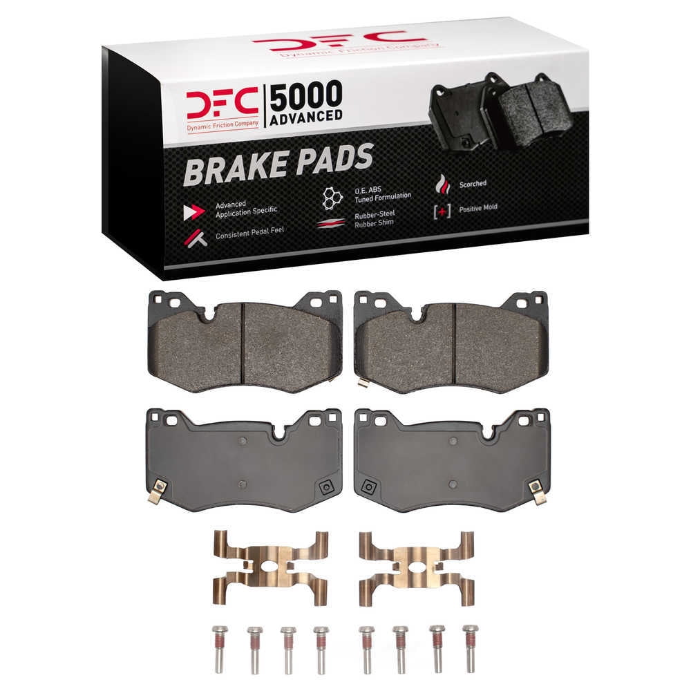 DFC 5000 Euro Ceramic Brake Pads and Hardware Kit - Archived 1552-2312-02 DFC 5000 Advanced Brake