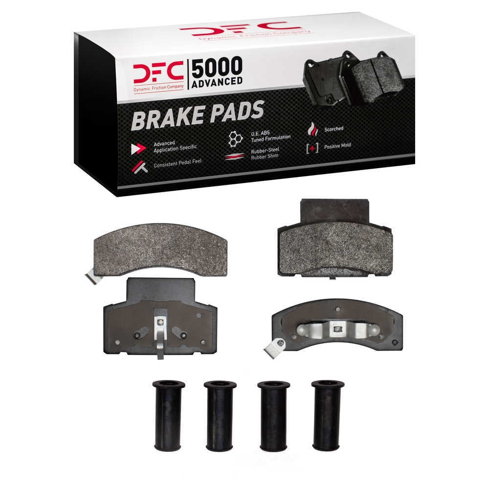 Dynamic Friction Company 1551-0459-01 DFC 5000 Advanced Brake Pads - Semi Metallic and Hardware Kit