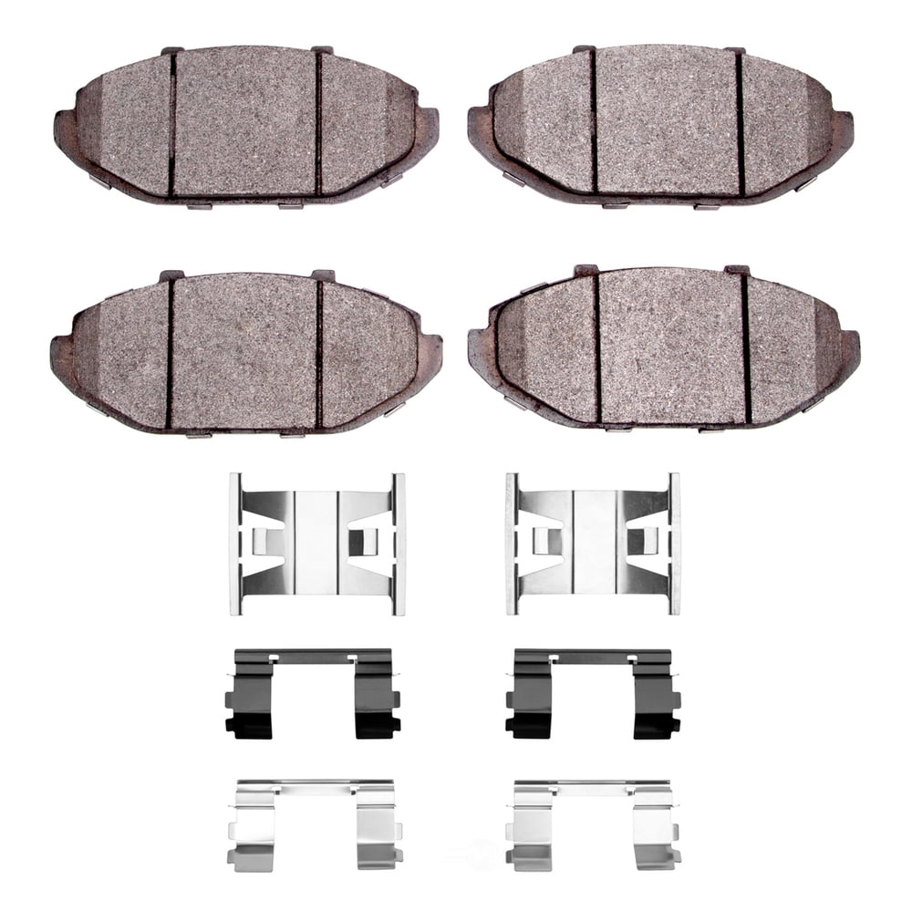 Dynamic Friction Company 1551-0748-01 DFC 5000 Advanced Brake Pads - Semi Metallic and Hardware Kit
