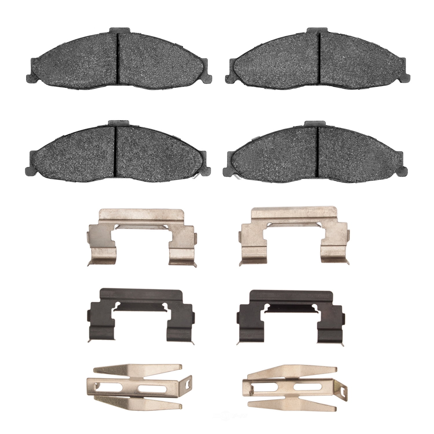 Dynamic Friction Company 1551-0749-01 DFC 5000 Advanced Brake Pads - Semi Metallic and Hardware Kit