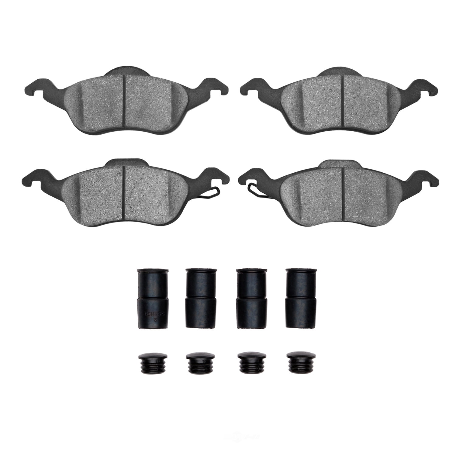Dynamic Friction Company 1551-0816-01 DFC 5000 Advanced Brake Pads - Semi Metallic and Hardware Kit