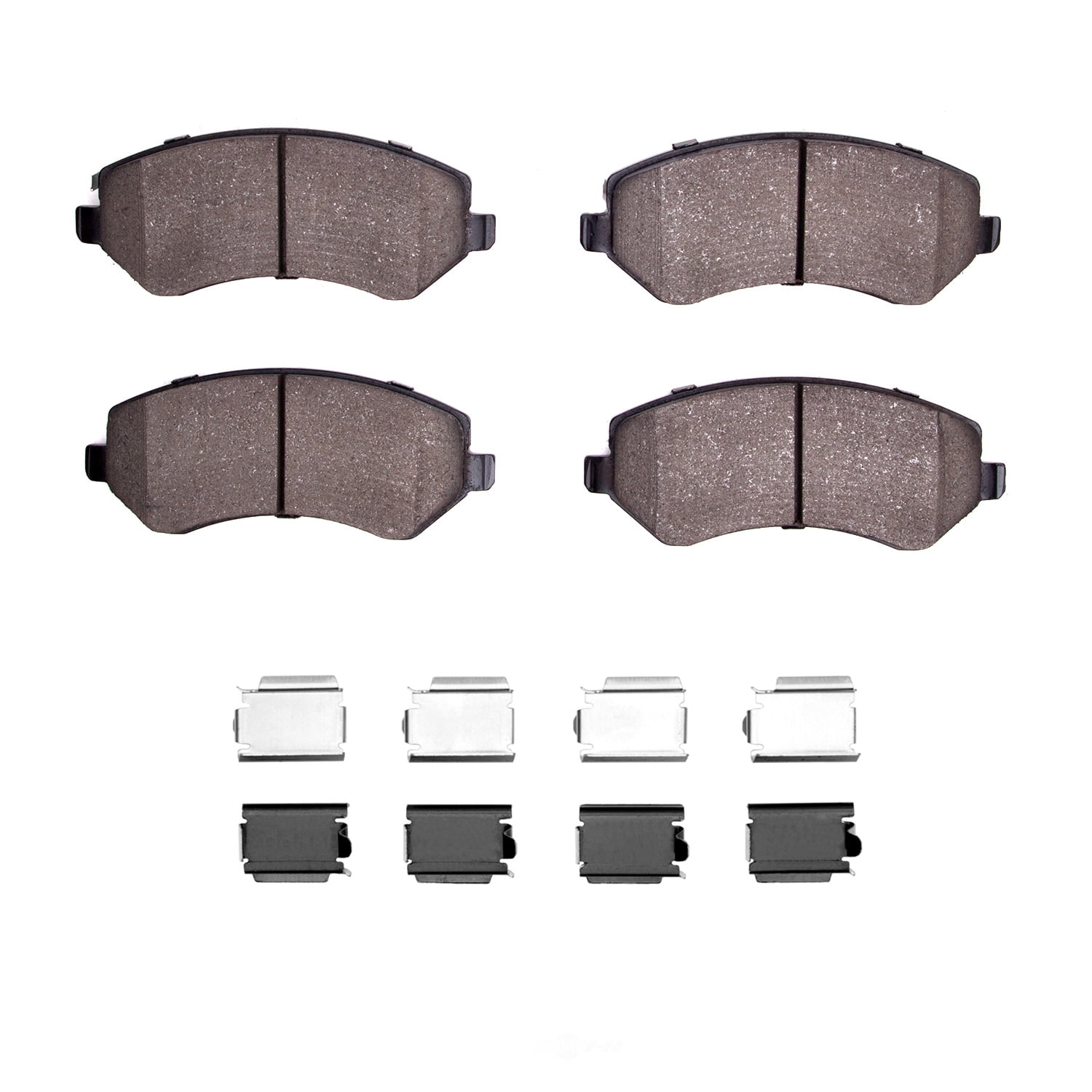 Dynamic Friction Company 1551-0856-01 DFC 5000 Advanced Brake Pads - Semi Metallic and Hardware Kit