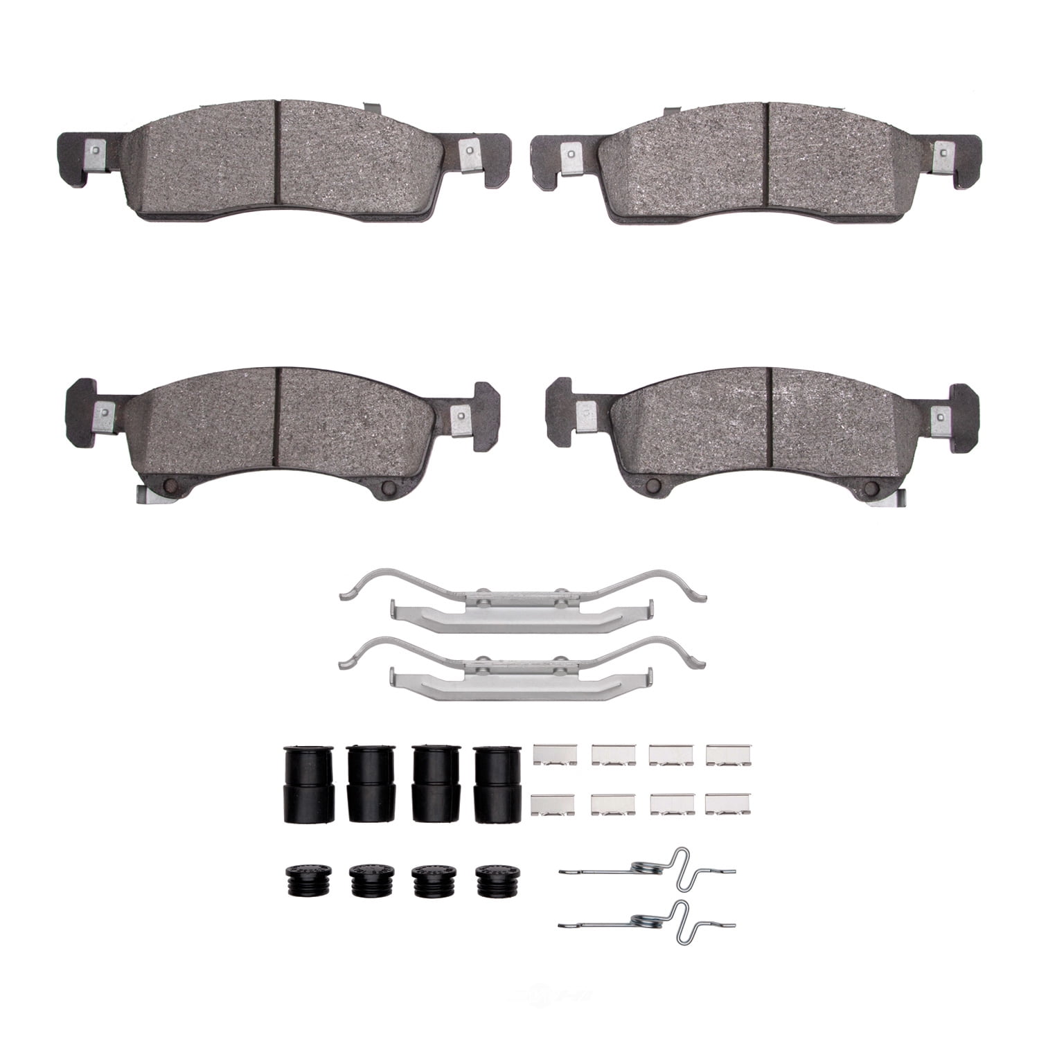 Dynamic Friction Company 1551-0934-01 DFC 5000 Advanced Brake Pads - Semi Metallic and Hardware Kit