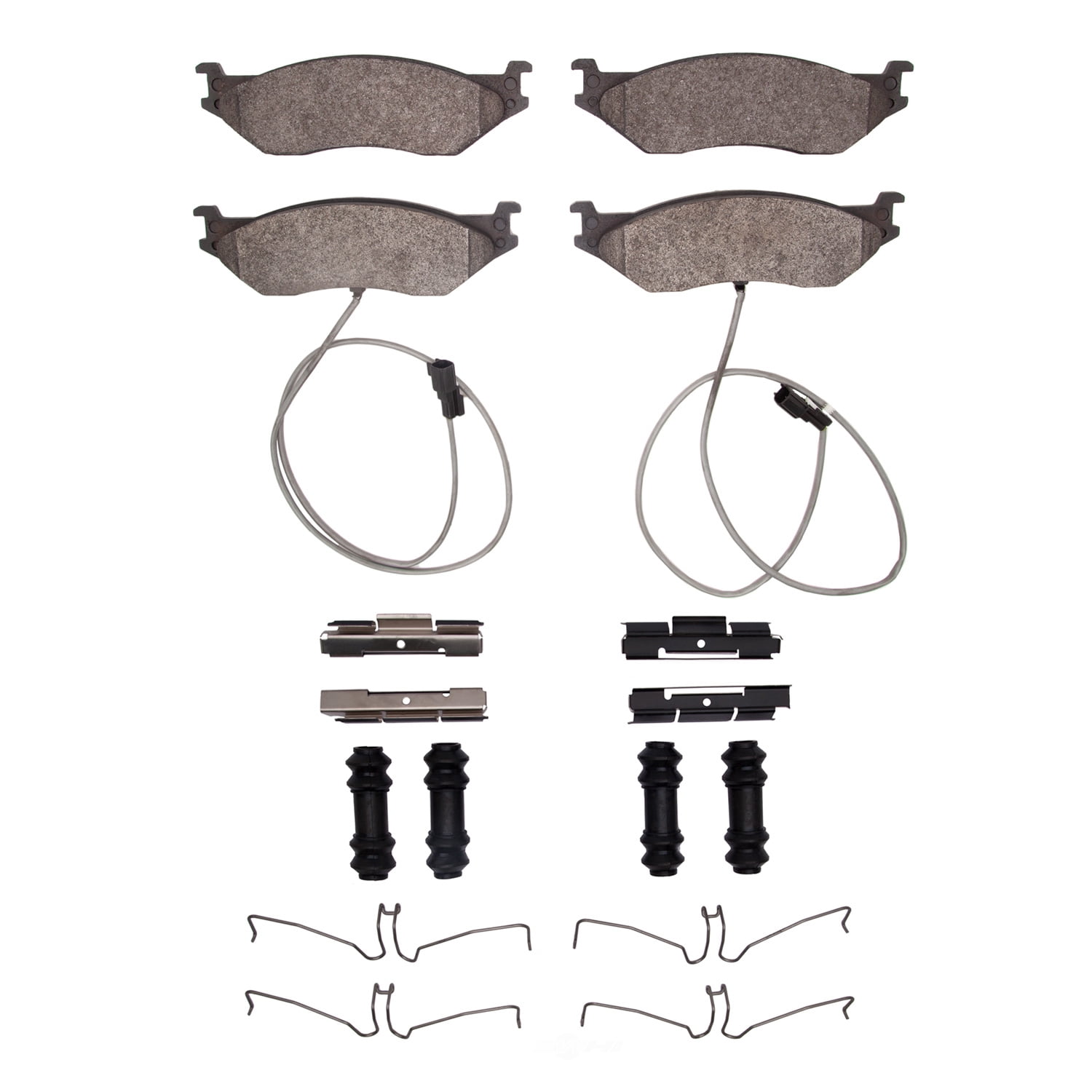 Dynamic Friction Company 1551-1066-11 DFC 5000 Advanced Brake Pads - Semi Metallic and Hardware Kit