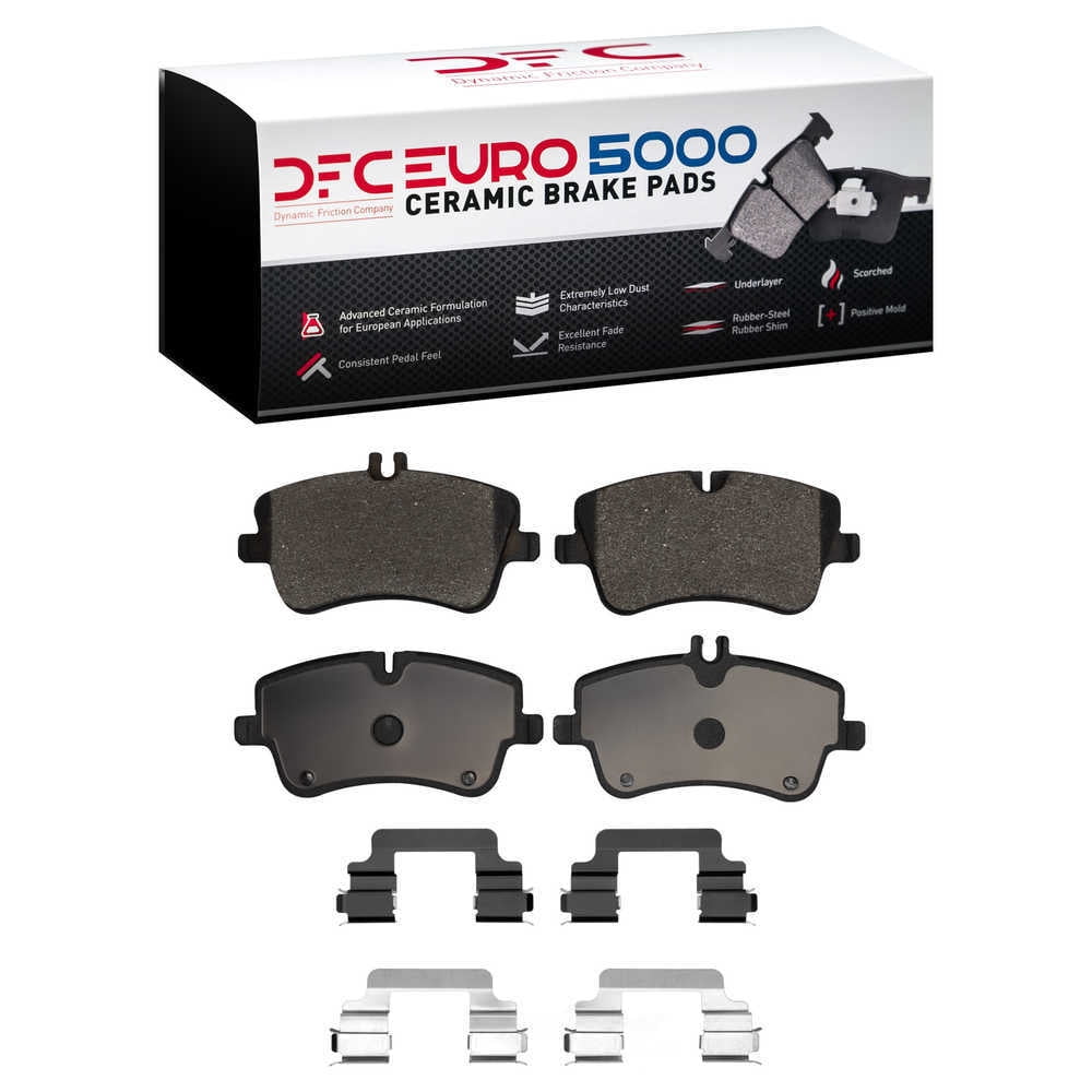 Dynamic Friction Company 1600-0872-02 DFC EURO 5000 Ceramic Brake Pads and Hardware Kit