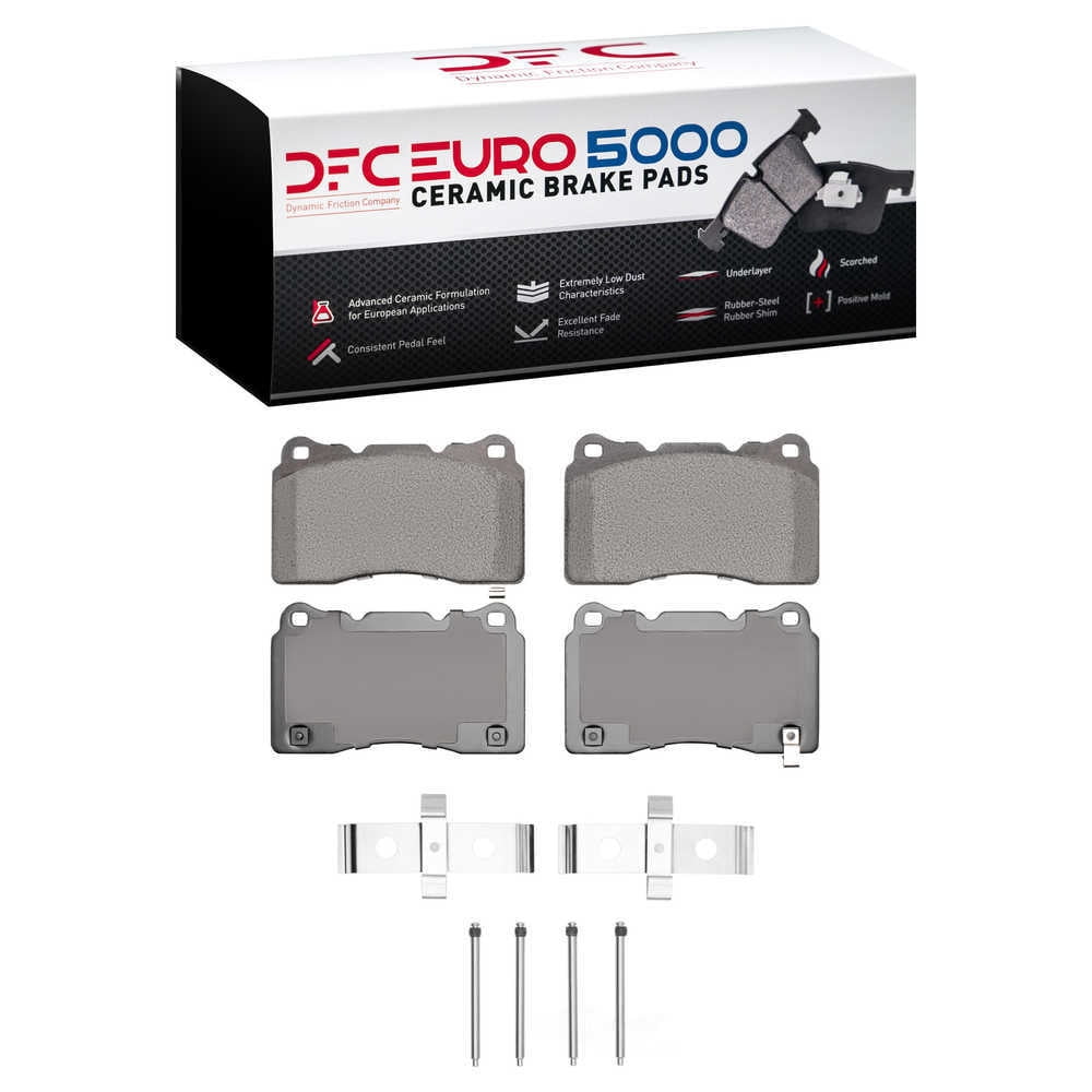 DFC 5000 Euro Ceramic Brake Pads and Hardware Kit - Archived 1600-1001-07 DFC EURO 5000 Ceramic