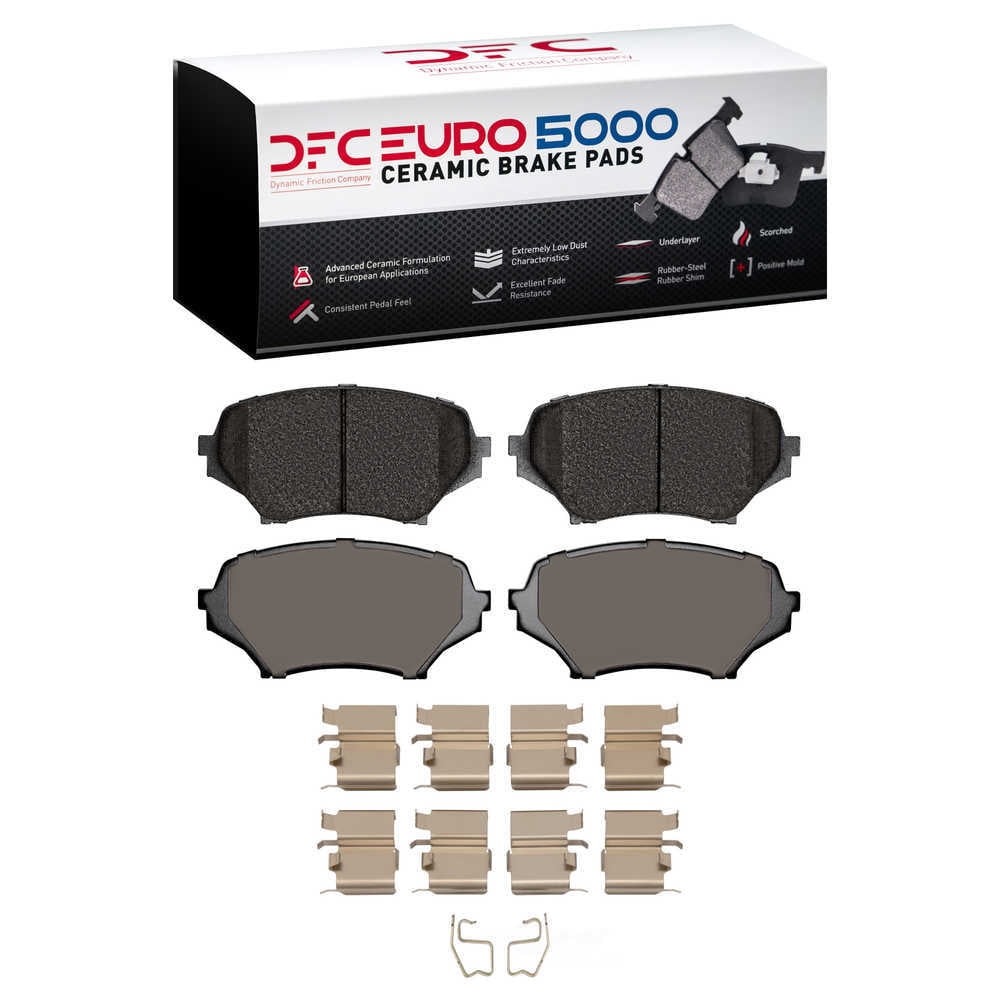 DFC 5000 Euro Ceramic Brake Pads and Hardware Kit - Archived 1600-1179-01 DFC EURO 5000 Ceramic