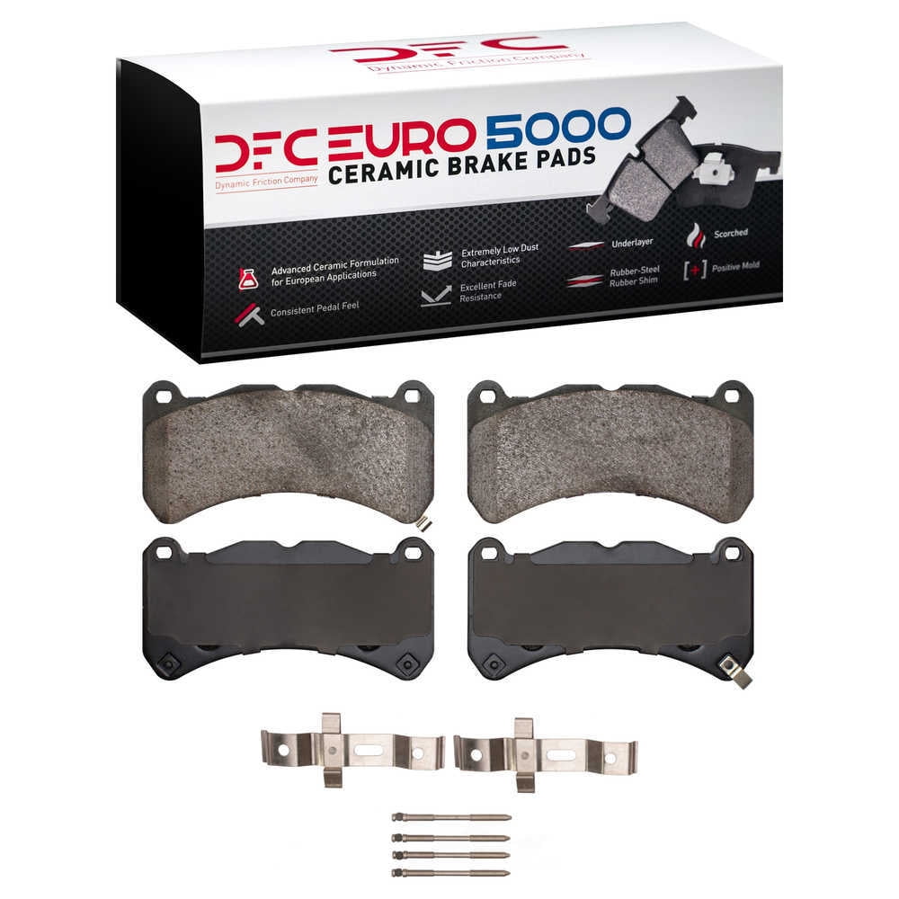 DFC 5000 Euro Ceramic Brake Pads and Hardware Kit - Archived 1600-1365-01 DFC EURO 5000 Ceramic