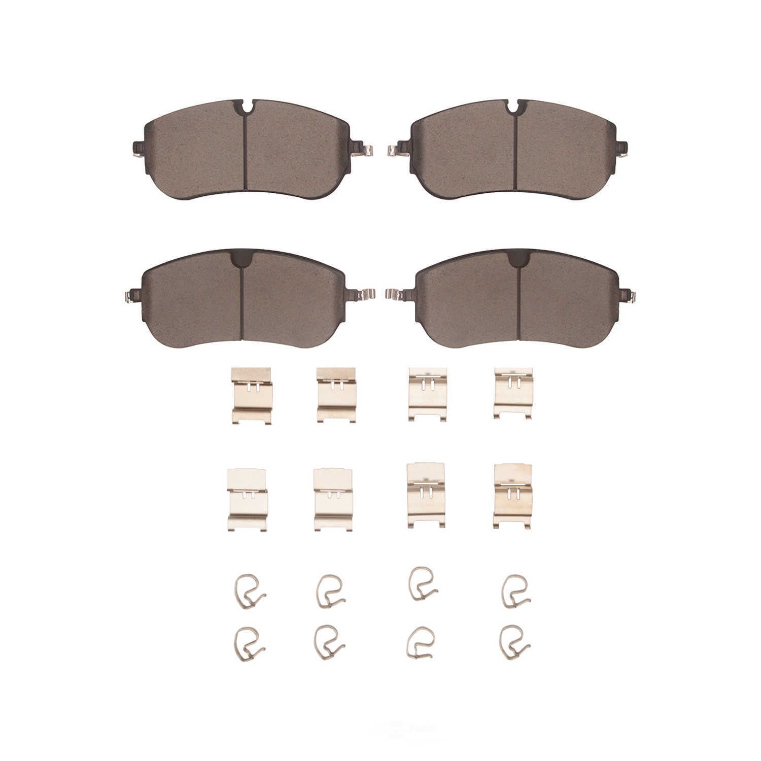 Dynamic Friction Company 1600-2416-01 DFC EURO 5000 Ceramic Brake Pads and Hardware Kit