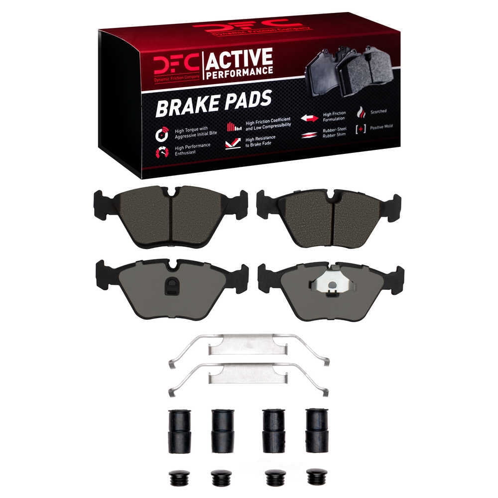 DFC 5000 Euro Ceramic Brake Pads and Hardware Kit - Archived 1115-0394-01 DFC Active Performance