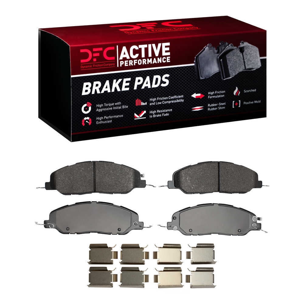 Dynamic Friction Company 1115-1463-01 DFC Active Performance Pads and Hardware Kit