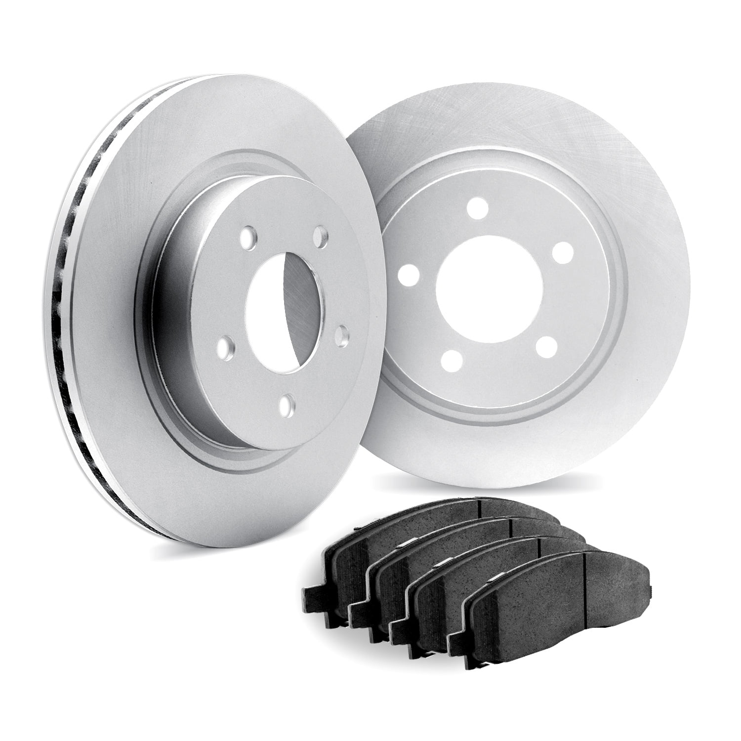 Dynamic Friction Company Front Brake GEOMET Rotors with 5000 Advanced Brake Pads - 9502-31284