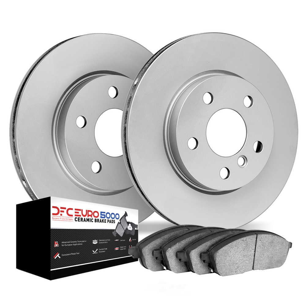 Dynamic Friction Company 9602-32015 DFC Hi-Carbon Alloy GEOMET Coated Rotors with EURO 5000 Ceramic