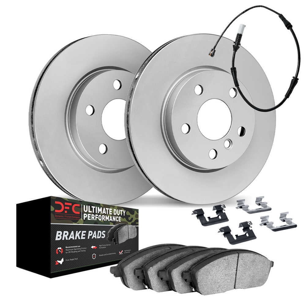 Dynamic Friction Company 9422-63001 DFC Hi-Carbon Alloy GEOMET Coated Rotors with Ultimate Duty