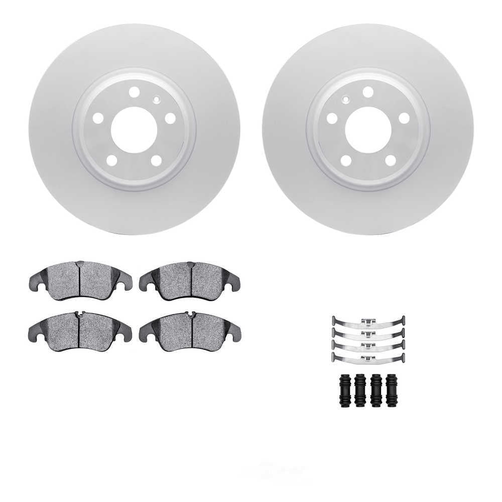 Dynamic Friction Company 4512-73153 DFC GEOSPEC Coated Rotors with 5000 Brake Pads - Ceramic and