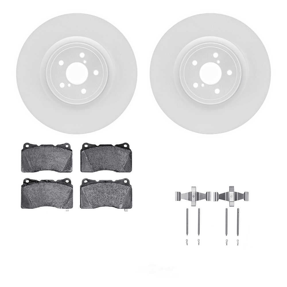 Dynamic Friction Company 4612-13008 DFC Geospec Rotors with EURO 5000 Ceramic Brake Pads includes