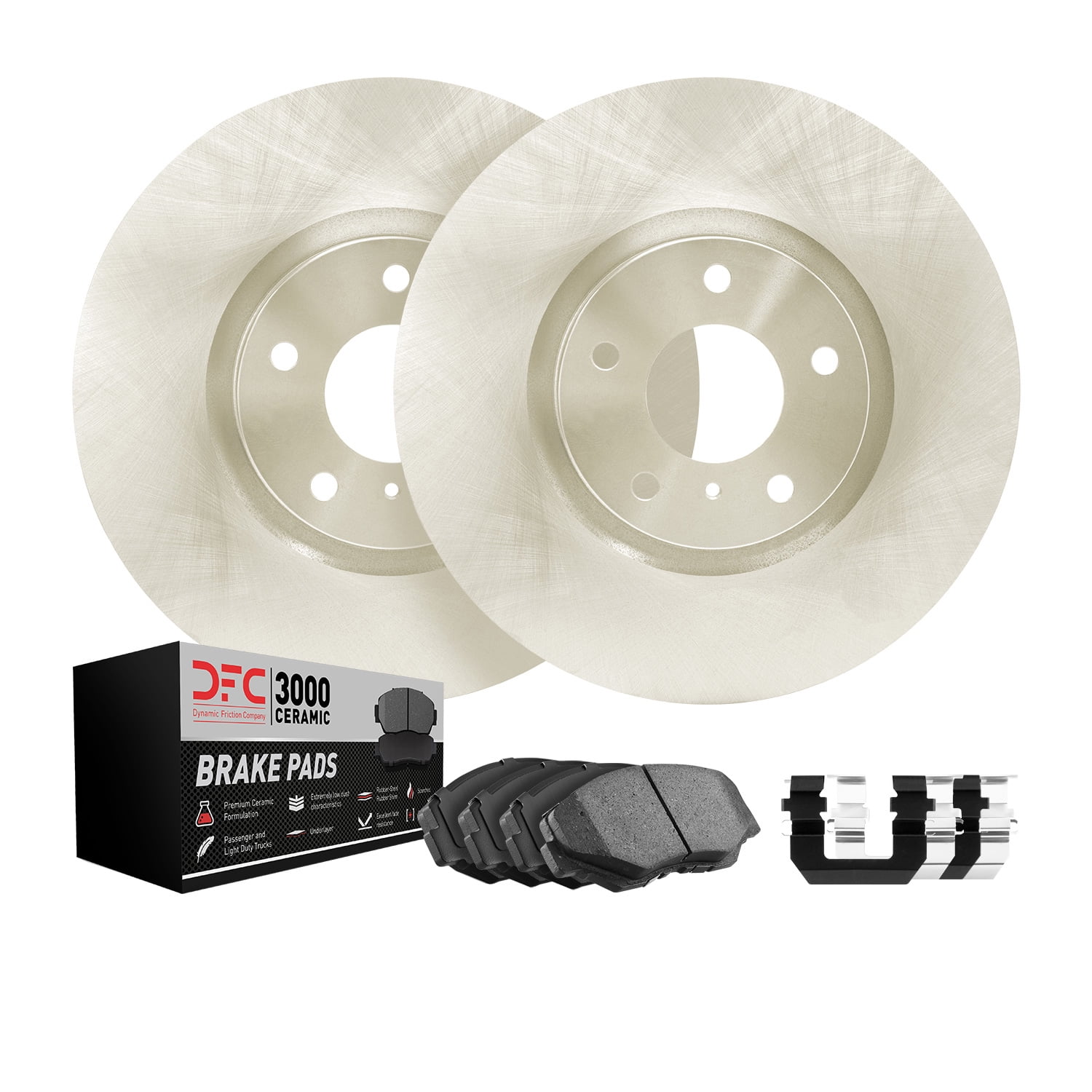 Dynamic Friction Company Front Brake Rotors with 3000 Series Ceramic ...
