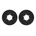 thumbnail image 1 of Dynamic Friction Company Front Brake Rotors-Drilled and Slotted-Black 8002-37003, 1 of 3