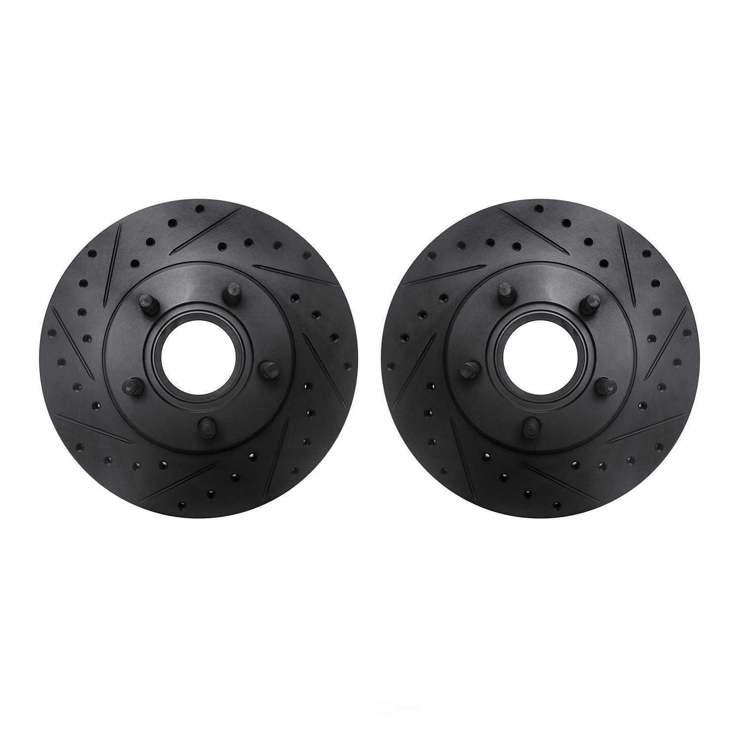 Dynamic Friction Company 8002-54164 DFC Brake Rotors - Drilled & Slotted - Black