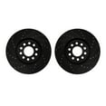 thumbnail image 1 of Dynamic Friction Company Front Brake Rotors-Drilled and Slotted-Black 8002-74031, 1 of 3