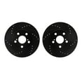 thumbnail image 1 of Dynamic Friction Company Front Brake Rotors-Drilled and Slotted-Black 8002-76045, 1 of 3