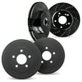thumbnail image 1 of Dynamic Friction Company Front Brake Rotors Drilled and Slotted Black includes Brake Drums - 8004-59024, 1 of 2