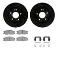 thumbnail image 1 of Dynamic Friction Company Front Brake Rotors-Drilled and Slotted-Black with 5000 Advanced Brake Pads includes Hardware 8512-03023, 1 of 3