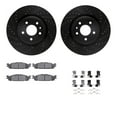 thumbnail image 1 of Dynamic Friction Company Front Brake Rotors-Drilled and Slotted-Black with 5000 Advanced Brake Pads includes Hardware 8512-54204, 1 of 3