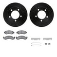 thumbnail image 1 of Dynamic Friction Company Front Brake Rotors-Drilled and Slotted-Black with Heavy Duty Brake Pads includes Hardware 8212-99092, 1 of 3