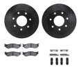 thumbnail image 1 of Dynamic Friction Company Front Brake Rotors-Drilled and Slotted-Black with Heavy Duty Brake Pads includes Hardware 8212-99138, 1 of 3