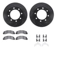 thumbnail image 1 of Dynamic Friction Company Front Brake Rotors-Drilled and Slotted-Black with Ultimate Duty Performance Brake Pads includes Hardware 8412-54062, 1 of 3