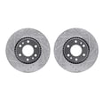 thumbnail image 1 of Dynamic Friction Company Front Brake Rotors-Drilled and Slotted-Silver 7002-48003, 1 of 3