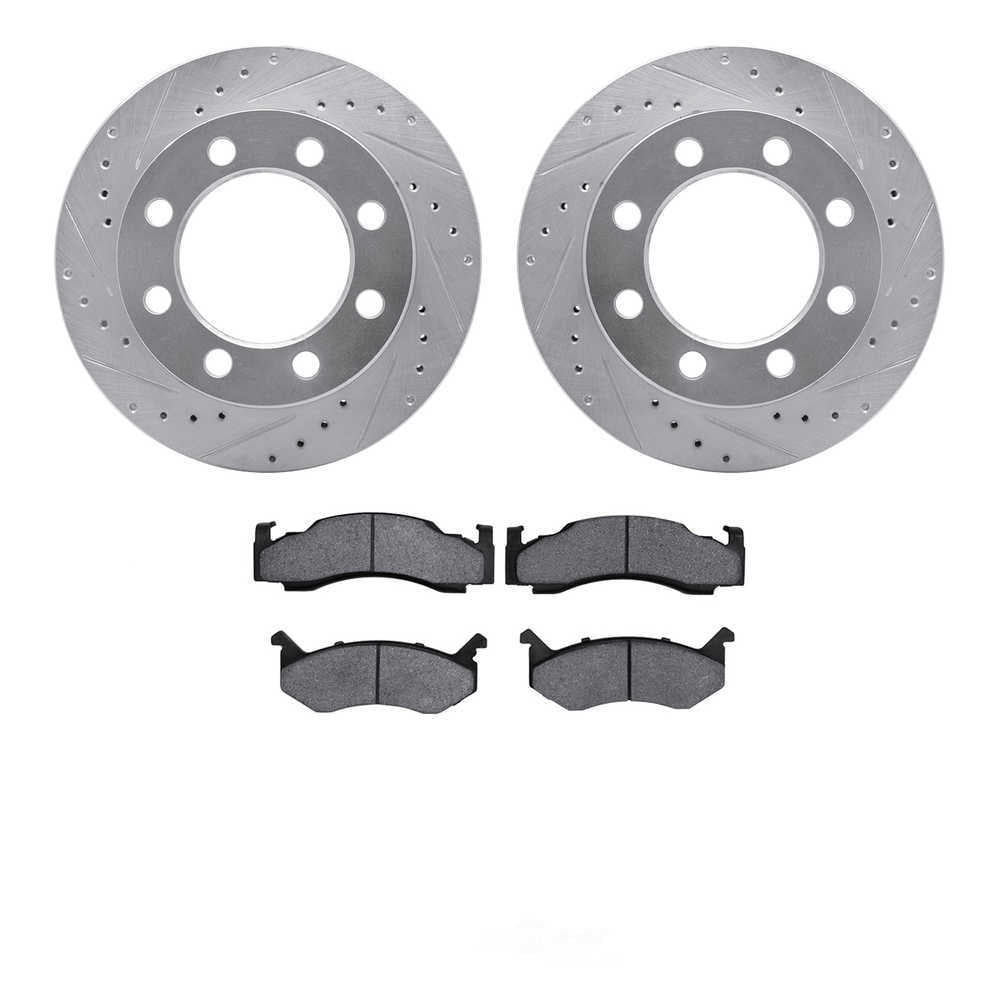 DFC 5000 Euro Ceramic Brake Pads and Hardware Kit - Archived 7502-40002 DFC Brake Rotor - Drilled
