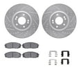 thumbnail image 1 of Dynamic Friction Company Front Brake Rotors-Drilled and Slotted-Silver with 5000 Advanced Brake Pads includes Hardware 7512-21037, 1 of 3