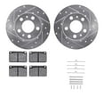 thumbnail image 1 of Dynamic Friction Company Front Brake Rotors-Drilled and Slotted-Silver with 5000 Advanced Brake Pads includes Hardware 7512-27004, 1 of 3