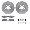 thumbnail image 1 of Dynamic Friction Company Front Brake Rotors-Drilled and Slotted-Silver with 5000 Advanced Brake Pads includes Hardware 7512-39029, 1 of 3