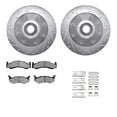 thumbnail image 1 of Dynamic Friction Company Front Brake Rotors-Drilled and Slotted-Silver with 5000 Advanced Brake Pads includes Hardware 7512-40015, 1 of 3