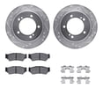thumbnail image 1 of Dynamic Friction Company Front Brake Rotors-Drilled and Slotted-Silver with 5000 Advanced Brake Pads includes Hardware 7512-47039, 1 of 3