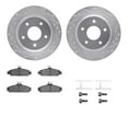 thumbnail image 1 of Dynamic Friction Company Front Brake Rotors-Drilled and Slotted-Silver with 5000 Advanced Brake Pads includes Hardware 7512-47145, 1 of 3