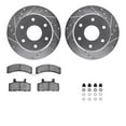 thumbnail image 1 of Dynamic Friction Company Front Brake Rotors-Drilled and Slotted-Silver with 5000 Advanced Brake Pads includes Hardware 7512-48017, 1 of 3