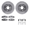 thumbnail image 1 of Dynamic Friction Company Front Brake Rotors-Drilled and Slotted-Silver with 5000 Advanced Brake Pads includes Hardware 7512-48057, 1 of 3