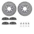 thumbnail image 1 of Dynamic Friction Company Front Brake Rotors-Drilled and Slotted-Silver with 5000 Advanced Brake Pads includes Hardware 7512-59004, 1 of 3