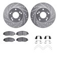 thumbnail image 1 of Dynamic Friction Company Front Brake Rotors-Drilled and Slotted-Silver with 5000 Advanced Brake Pads includes Hardware 7512-59039, 1 of 3