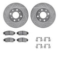 thumbnail image 1 of Dynamic Friction Company Front Brake Rotors-Drilled and Slotted-Silver with 5000 Advanced Brake Pads includes Hardware 7512-59159, 1 of 3