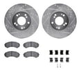 thumbnail image 1 of Dynamic Friction Company Front Brake Rotors-Drilled and Slotted-Silver with 5000 Advanced Brake Pads includes Hardware 7512-72072, 1 of 3
