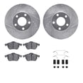 thumbnail image 1 of Dynamic Friction Company Front Brake Rotors-Drilled and Slotted-Silver with 5000 Advanced Brake Pads includes Hardware 7512-74029, 1 of 3