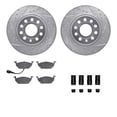 thumbnail image 1 of Dynamic Friction Company Front Brake Rotors-Drilled and Slotted-Silver with 5000 Advanced Brake Pads includes Hardware 7512-74067, 1 of 3